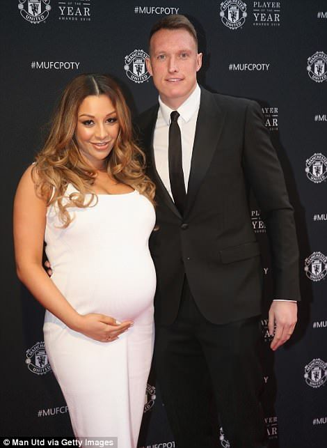 Phil Jones and Kaya Hall have a daughter. (Credit: Getty)