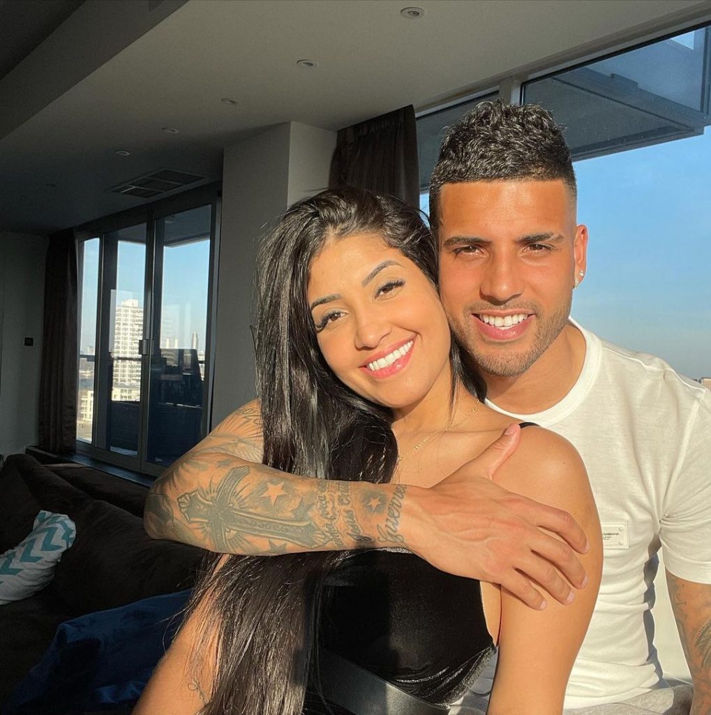 Thaiany Xavier and Emerson Palmieri have been together since 2017. (Picture was taken from maxima.uol.com.b) 