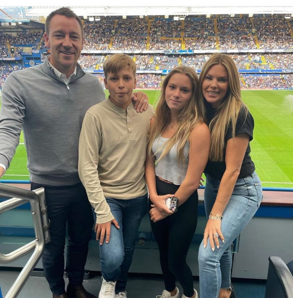 John Terry with his wife and kids. (Credit: Instagram) 