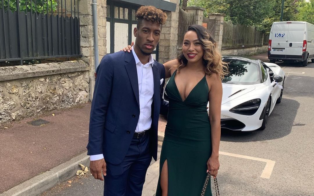 Kingsley Coman met with his girlfriend in late 2019. (Credit: Instagram)