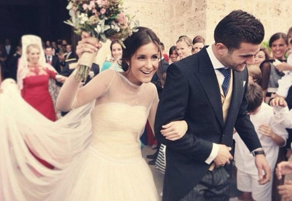 Nacho Fernandez and Maria at their wedding ceremony. (Picture was taken from vanitatis.elconfidencial.com) 