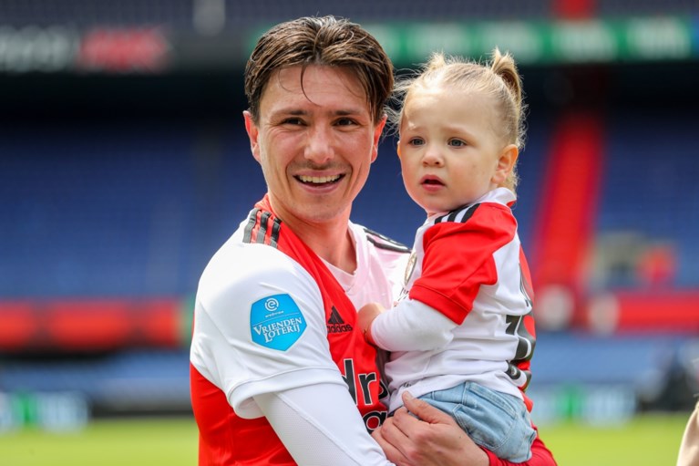 Steven Berghuis with his daughter. (Credit: Getty) 