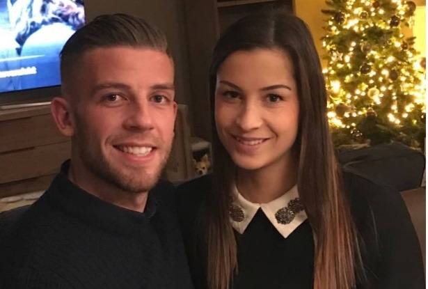 Toby Alderweireld and his wife Shani are childhood sweethearts. (Credit: Twitter)