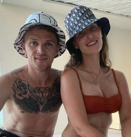 Kieran Trippier and his wife Charlotte tied the knot in 2016. (Credit: Instagram)