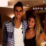 Erik Lamela with wife Sofia Herrero. (Picture was taken from thesportreview.com)
