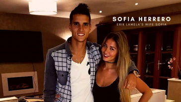 Erik Lamela with wife Sofia Herrero. (Picture was taken from thesportreview.com)