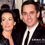 Gary Neville with his wife Emma Hadfield. (Credit: Getty)