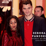 Thomas Meunier with his girlfriend Deborah Panzokou. (Credit: Le Perisien)