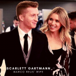 Marco Reus with his wife Scarlett Gartmann. (Picture was taken from SportMob)