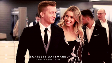 Marco Reus with his wife Scarlett Gartmann. (Picture was taken from SportMob)