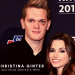 Matthias Ginter with his wife Christina Ginter. (Credit: Getty Images)