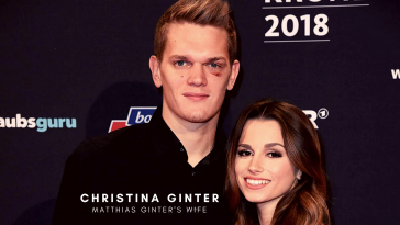 Matthias Ginter with his wife Christina Ginter. (Credit: Getty Images)