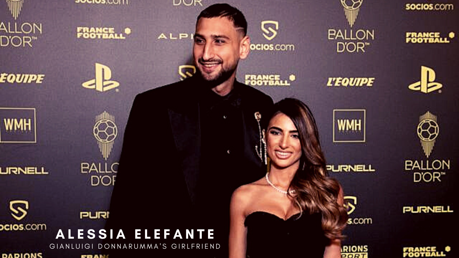 Gianluigi Donnarumma with his girlfriend Alessia Elefante. (Credit: Getty Images)