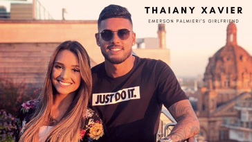 Emerson Palmieri with girlfriend Thaiany Xavier. (Picture was taken from Instagram)