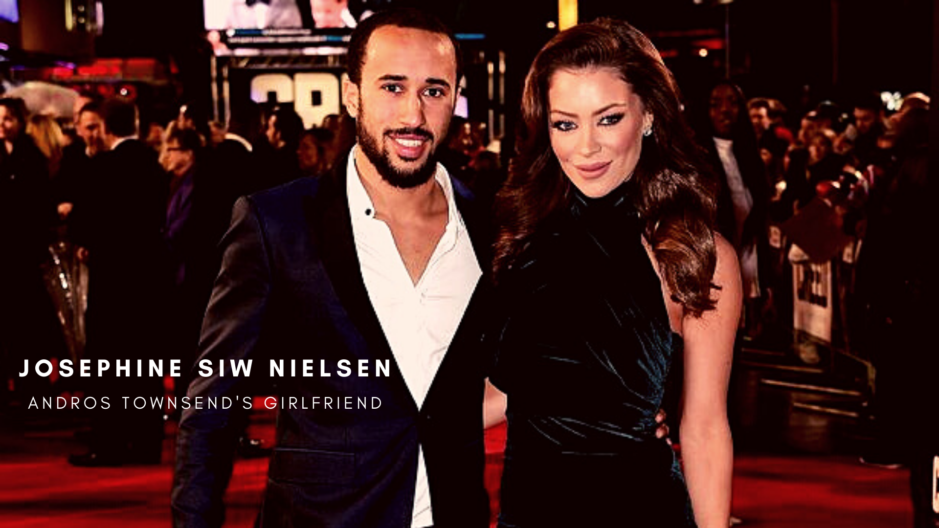 Andros Townsend with his girlfriend Hazel O’Sullivan. (Image: Ian West/PA Wire)