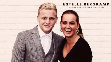 Donny van de Beek with girlfriend Estelle Bergkamp. (mage: Estelle Bergkamp/Instagram)
