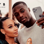 Nicolas Pepe with wife Fanny B. (Credit: Instagram)