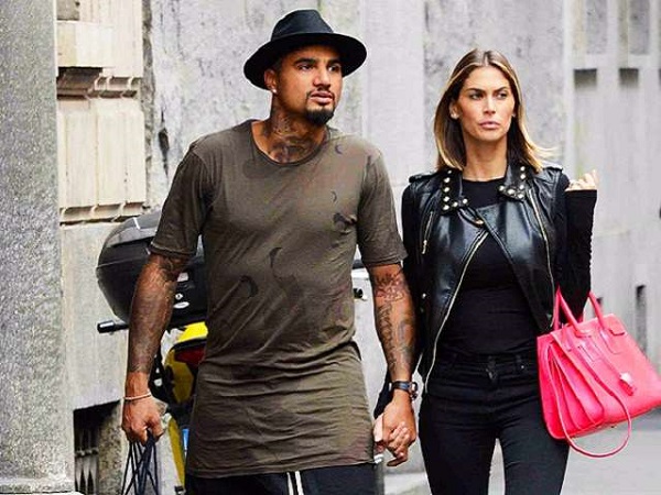 Kevin-Prince Boateng met with his ex wife in 2011. (Picture was taken from primenews.com.gh)