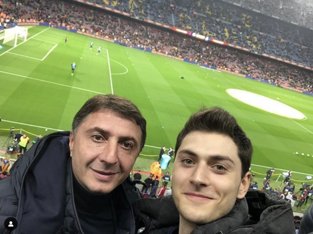 Shota with his son Giorgi 