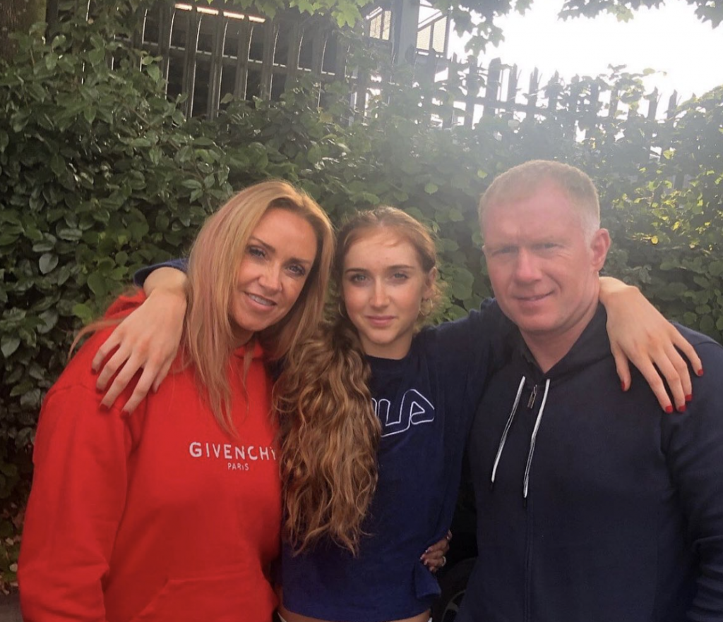 Claire Froggatt with her husband and Daughter Alicia 