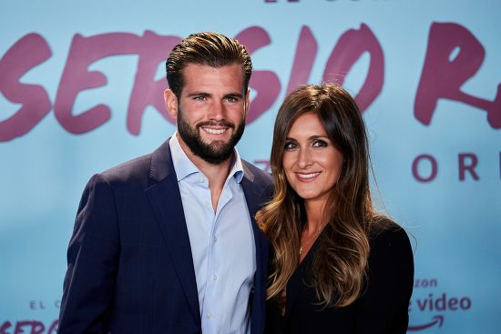 Nacho Fernandez and wife, Maria Cortes at the 'The Heart of Sergio Ramos' premiere. (Credit: Photo by A Perez Meca/Shutterstock )