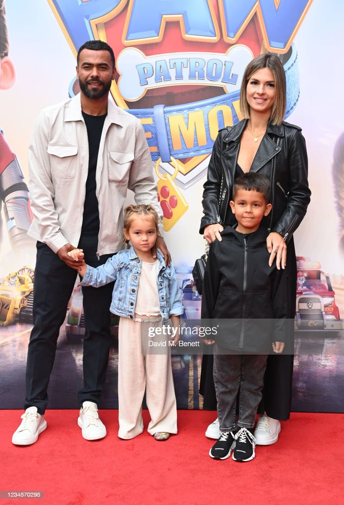 Ashley Cole partner Sharon Canu and family attend a special screening of "Paw Patrol: The Movie" in London, England. (Photo by David M. Benett/Dave Benett/WireImage )