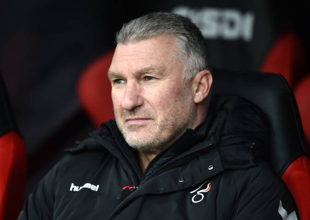  Nigel Pearson, Manager of Bristol City looks on during the Sky Bet Championship match between Sheffield United and Bristol City at Bramall Lane on November 28, 2021 in Sheffield, England.