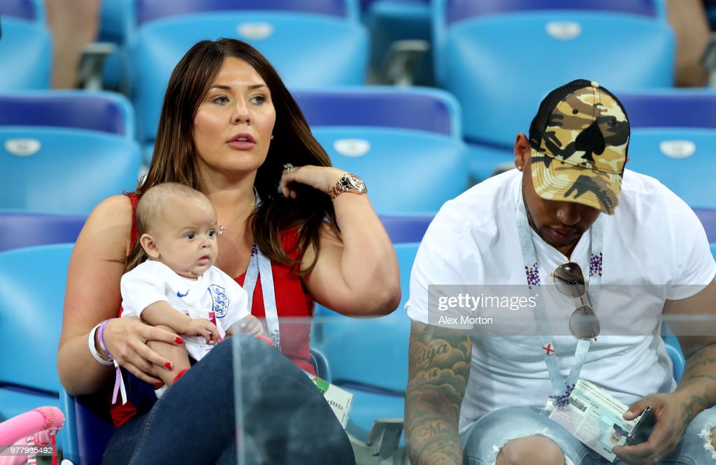 Ashley Young of England's wife, Nicky Pike is a housewife.  (Photo by Alex Morton/Getty Images)