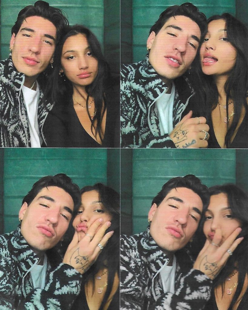Hector Bellerin with girlfriend Jasmine Muller. (Credit: Instagram) 