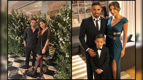 Manuel Lanzini with his girlfriend and oldest son. (Picture was taken from SportMob)