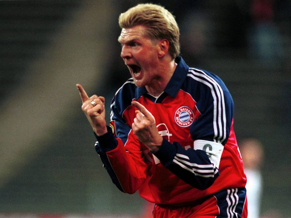Stefan Effenberg in action for Bayern Munich. (Credit: Bayern Munich)