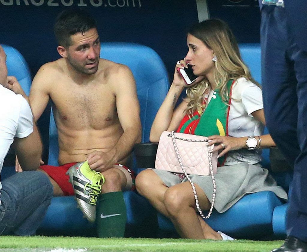 Joao Moutinho and his wife, Ana, met when they were in their early teens. (Image: Getty Images)