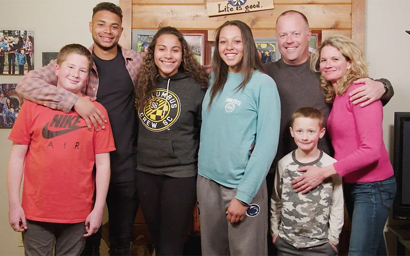 Steffen with his family. (Credit: US Soccer) 
