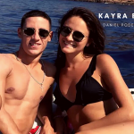 Daniel Podence with his girlfriend Kayra Biskowski. (Picture was taken from OhMyfootball.com)
