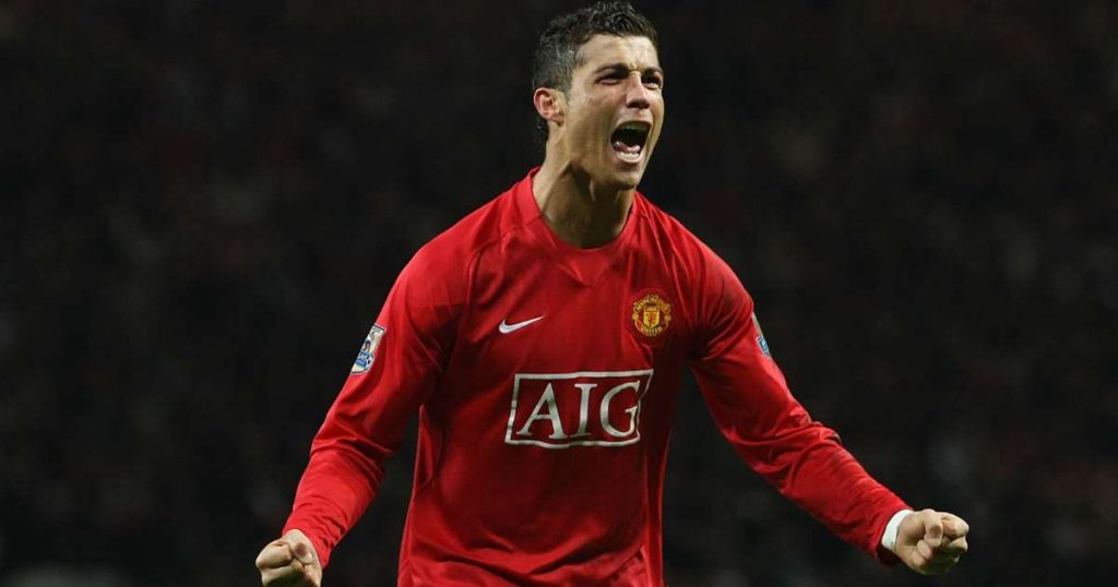 Cristiano Ronaldo during his first spell at Manchester United. (Picture was taken from fotmob.com)