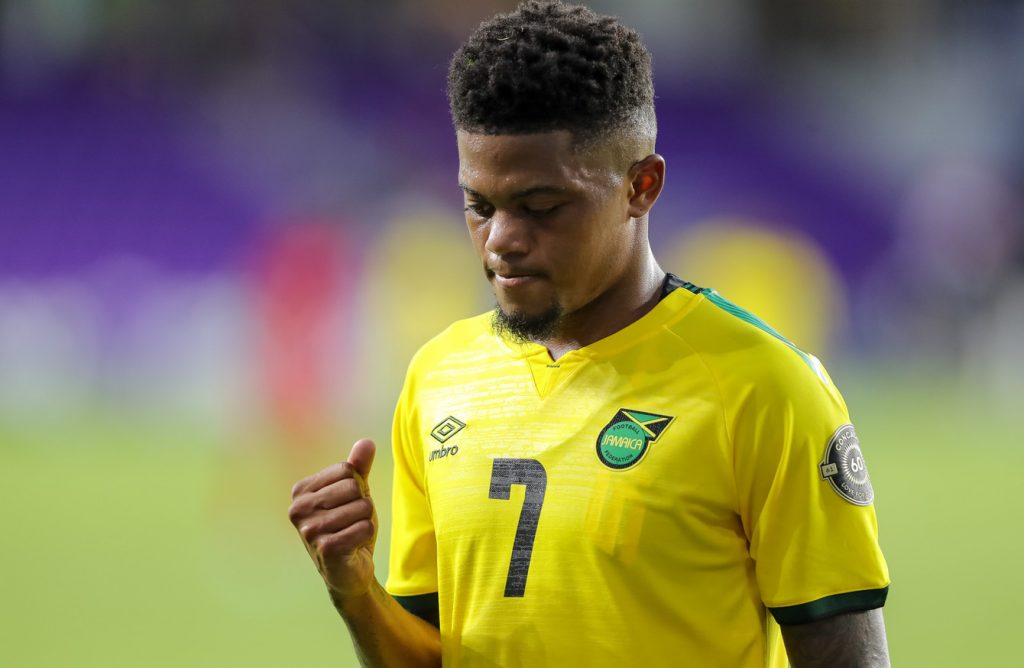 Leon Bailey while playing for  Jamaica. (Image: Cory Knowlton) 