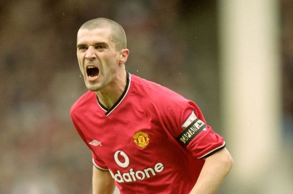Roy Keane in action for Manchester United. (Credit: AFP)