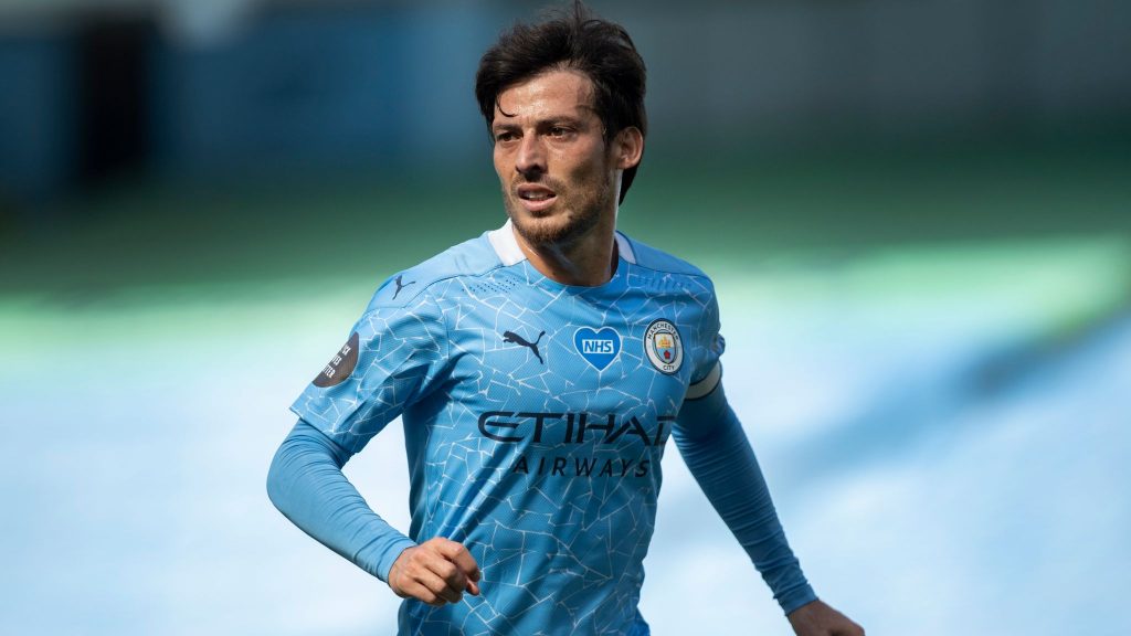 David Silva in action for Manchester City. (Credit: SkySports)