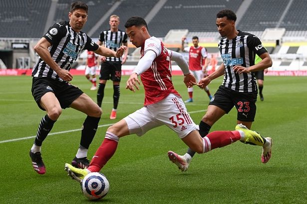 Arsenal players couldn't get the job done against Newcastle. (Credit: Getty)