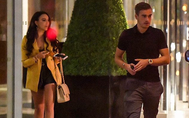 Harry Winks with his girlfriend Rosie Williams. (Pictures by : iCelebTV)