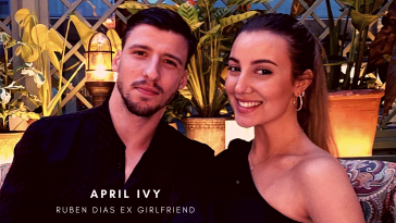 Ruben Dias with Ex Girlfriend April Ivy. (Credit: Instagram)