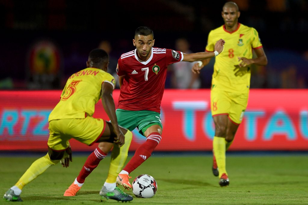 Hakim Ziyech in action for his national side. (Photo credit should read OZAN KOSE/AFP via Getty Images)