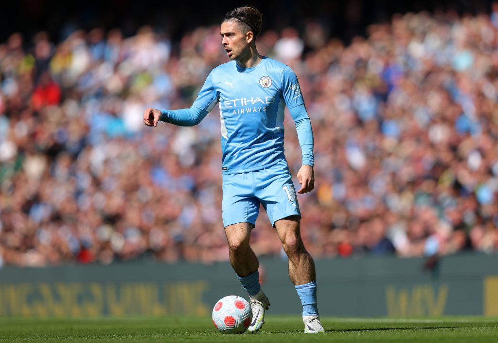 Jack Grealish plays for Manchester City. (Photo by Alex Livesey/Getty Images)