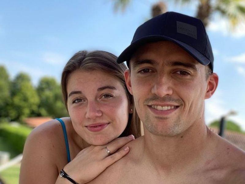 Camille Mélon and Timothy Castagne during vacation. (Credit: Instagram)