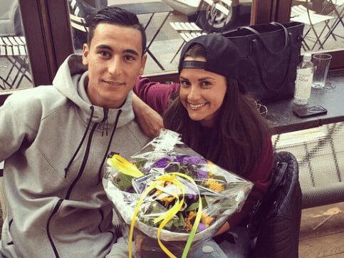 Anwar El Ghazi and his girlfriend have been together since 2015. (Credit: Instagram)