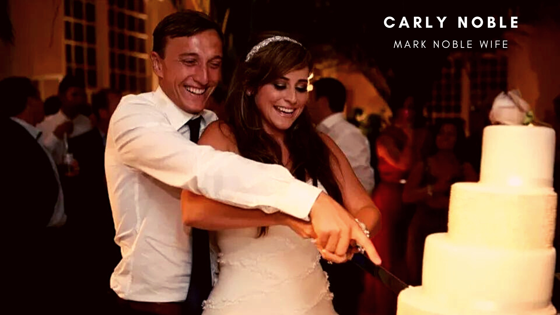 Mark Noble with his wife Carly Noble. (Credit: Oh My Football)