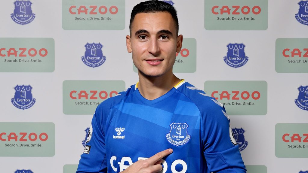 Anwar El Ghazi plays for Everton. (Credit: Sky Sports)