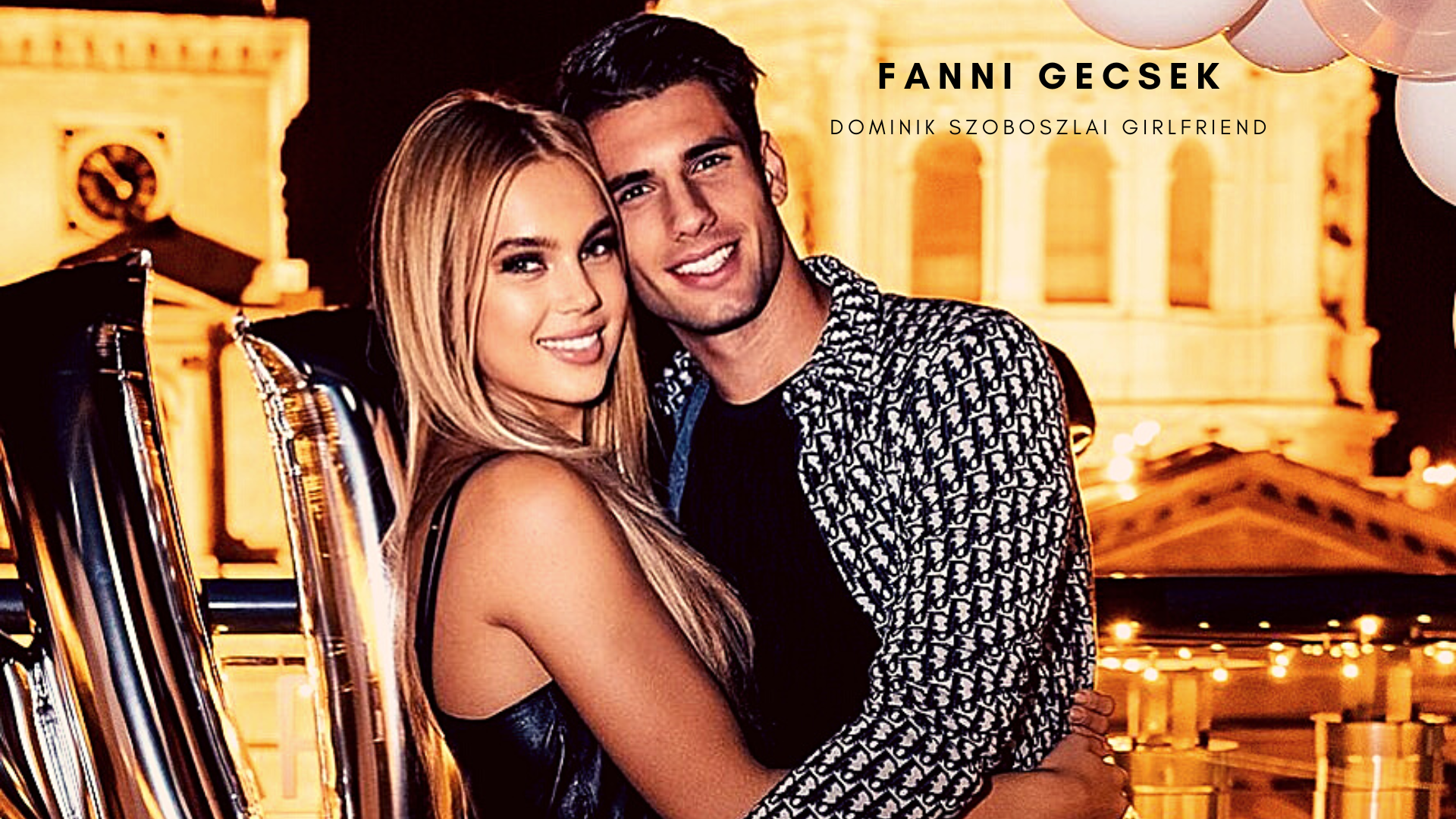 Dominik Szoboszlai with his girlfriend Fanni Gecsek. (Credit: Instagram)