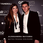 Matteo Pessina with his girlfriend Alessandra Navarra. (Credit: Instagram)