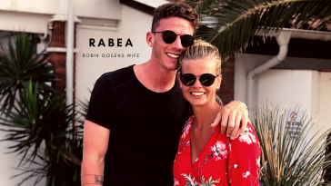 Robin Gosens with his wife Rabea. (Credit: Instagram)